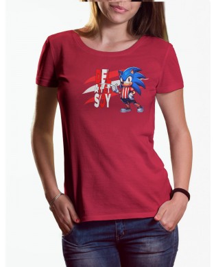 Camiseta chica Sonic del...