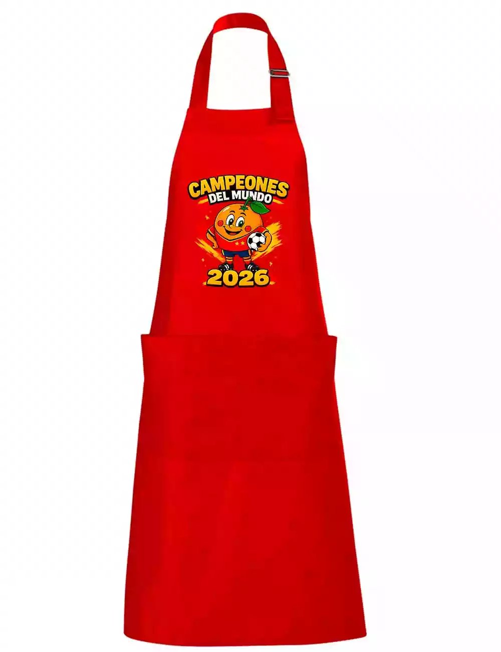 Delantal Naranjito Campeón del Mundo 2026 - Imagen 2