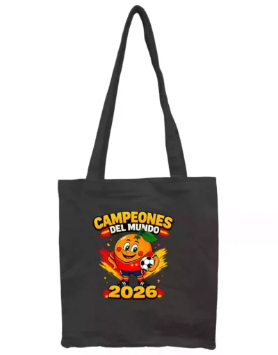 Totebag Naranjito Campeón del Mundo 2026